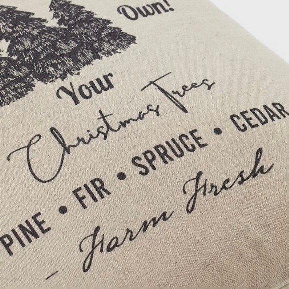 Pillow Cover Linen Blend 20x20 Light Beige H&M Home Organic Cotton - Picture 3 of 3